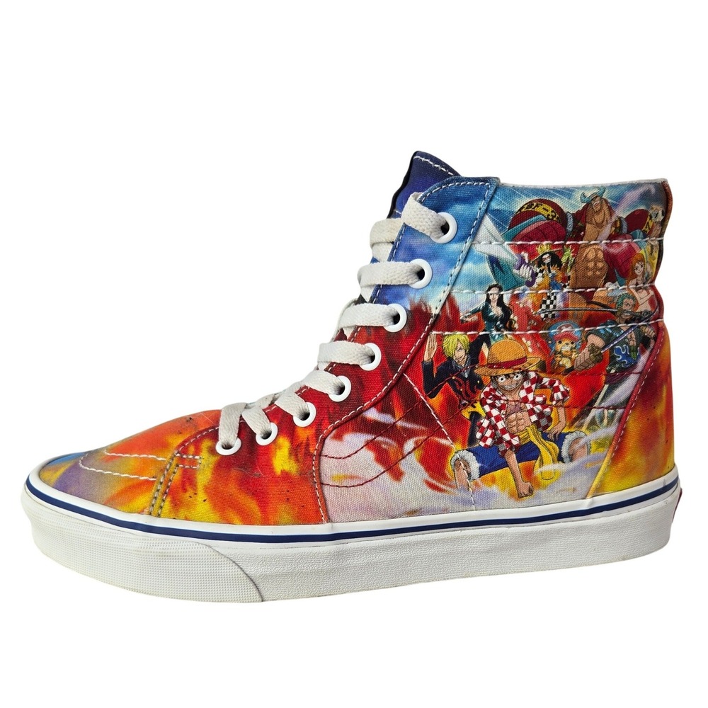 Vans X One Piece Sk8 Hi Punk Hazard Anime Sneakers Men's 8 Women's 9.5 #982